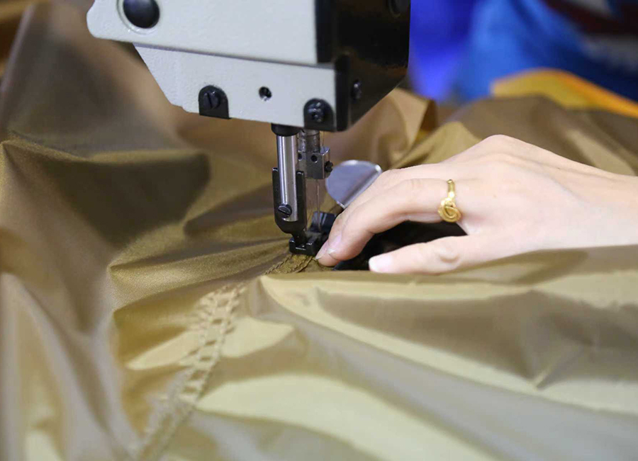 Pop Outdoor sewing and production
